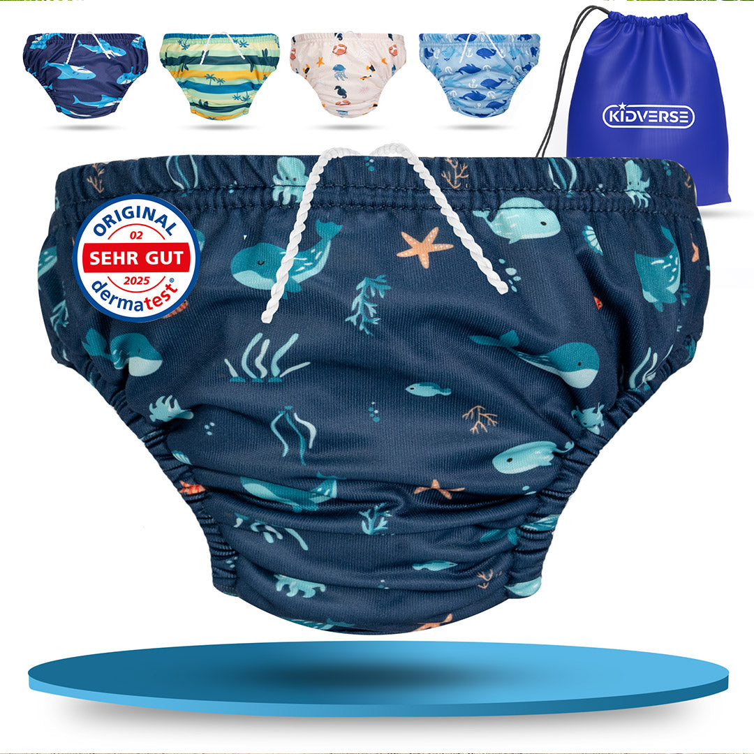 Baby Schwimmwindel für Jungen ab 0 bis 24 Monate