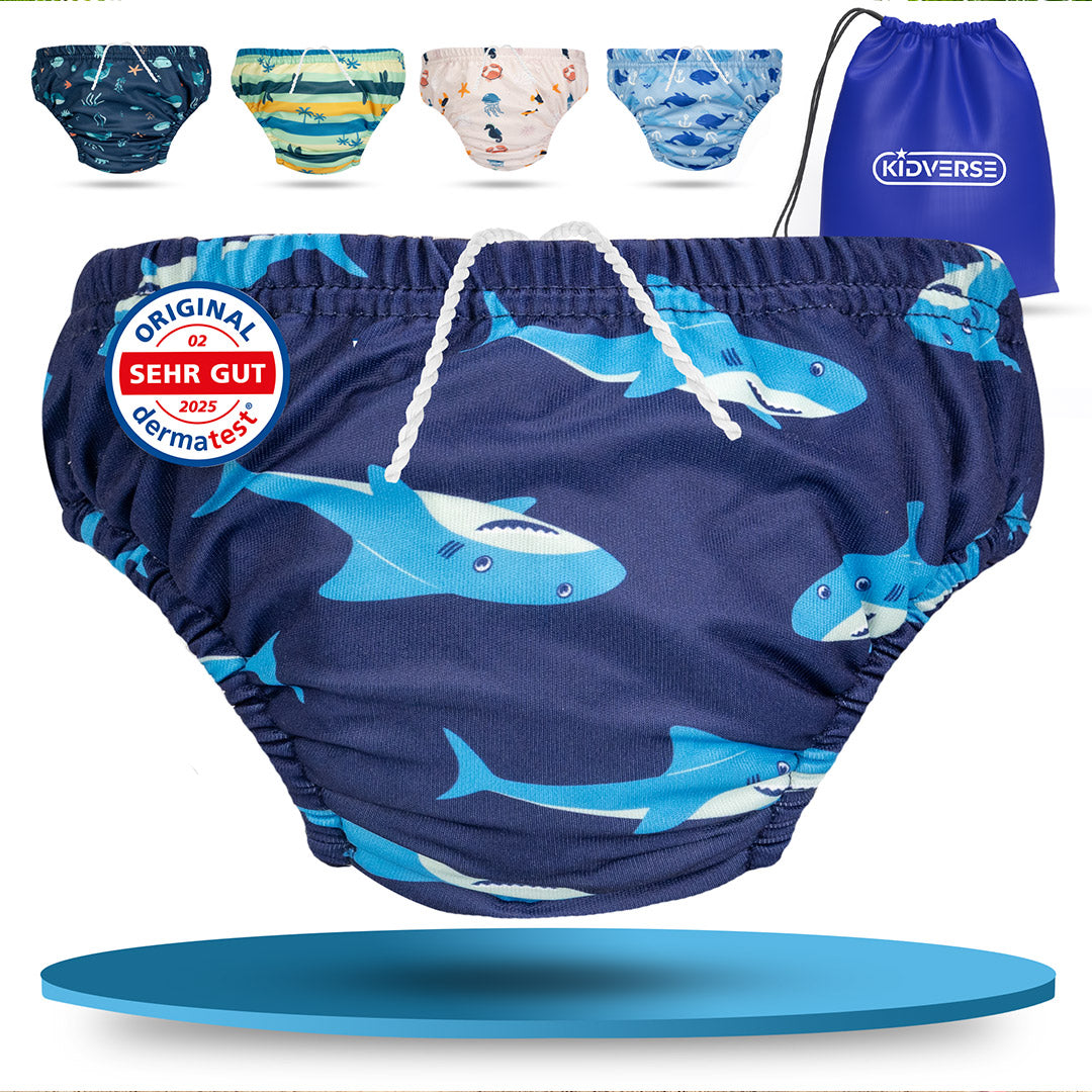 Baby Schwimmwindel für Jungen ab 0 bis 24 Monate