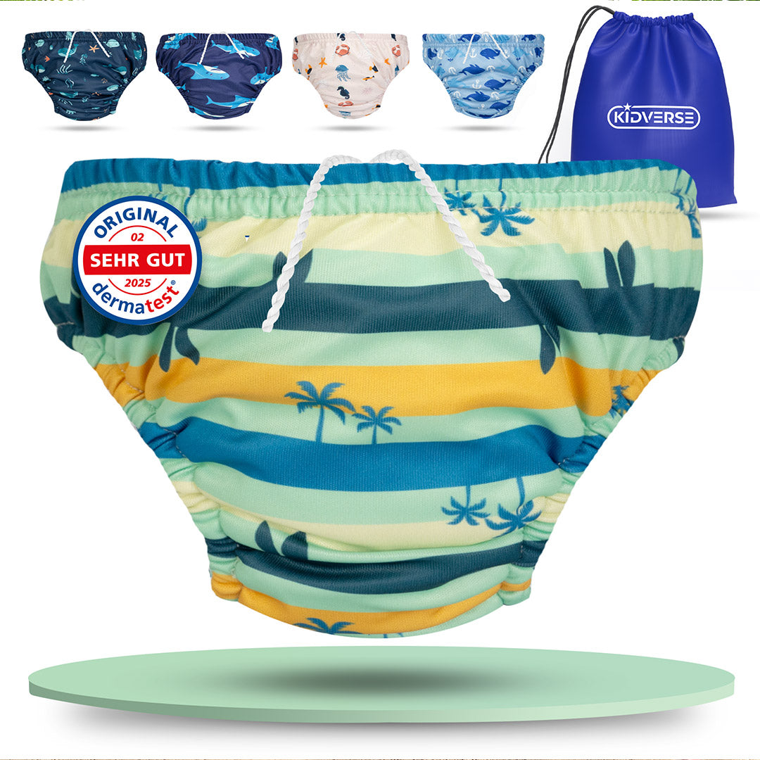 Baby Schwimmwindel für Jungen ab 0 bis 24 Monate