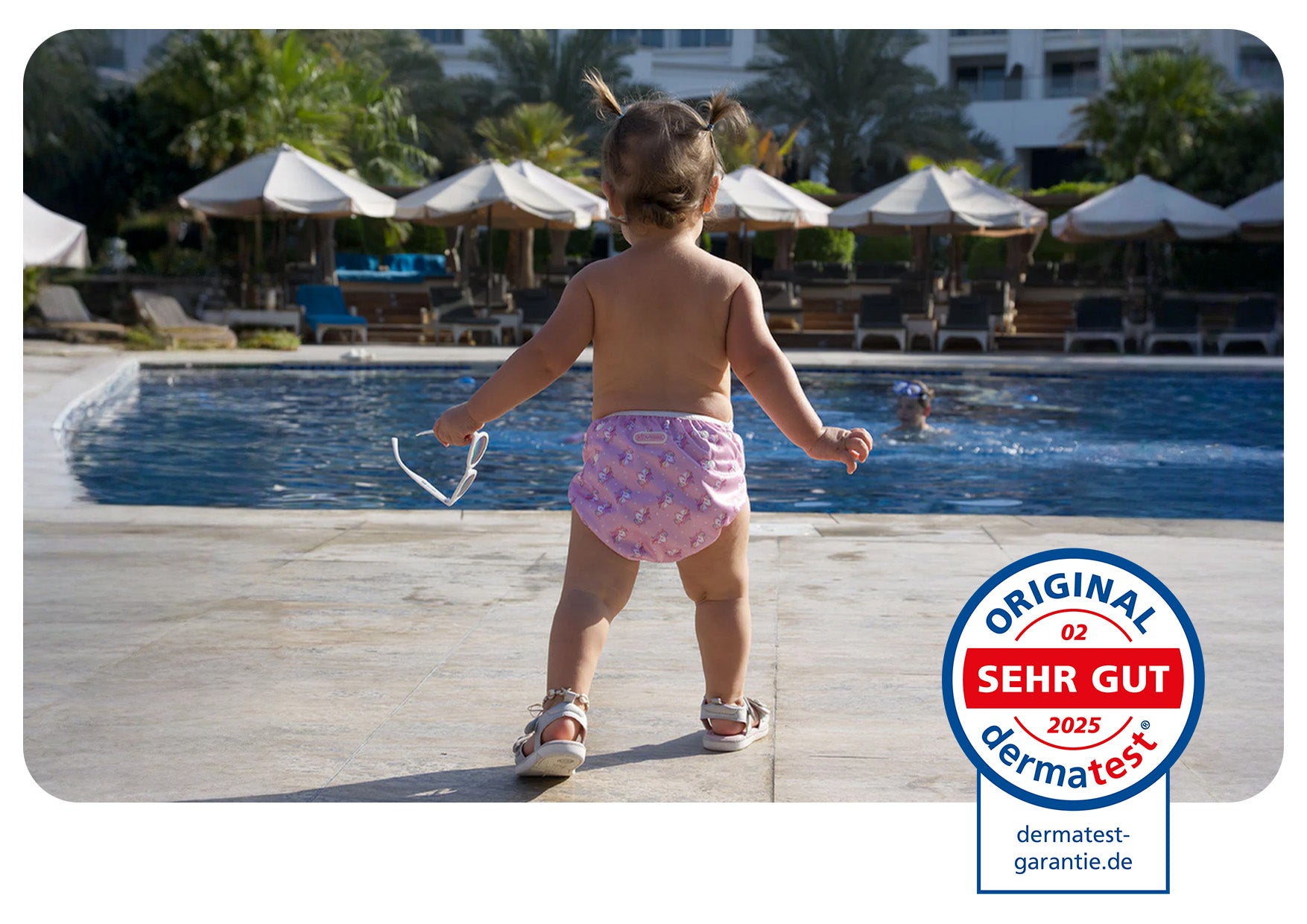 Baby Schwimmwindel Mädchen 0-3 Jahre