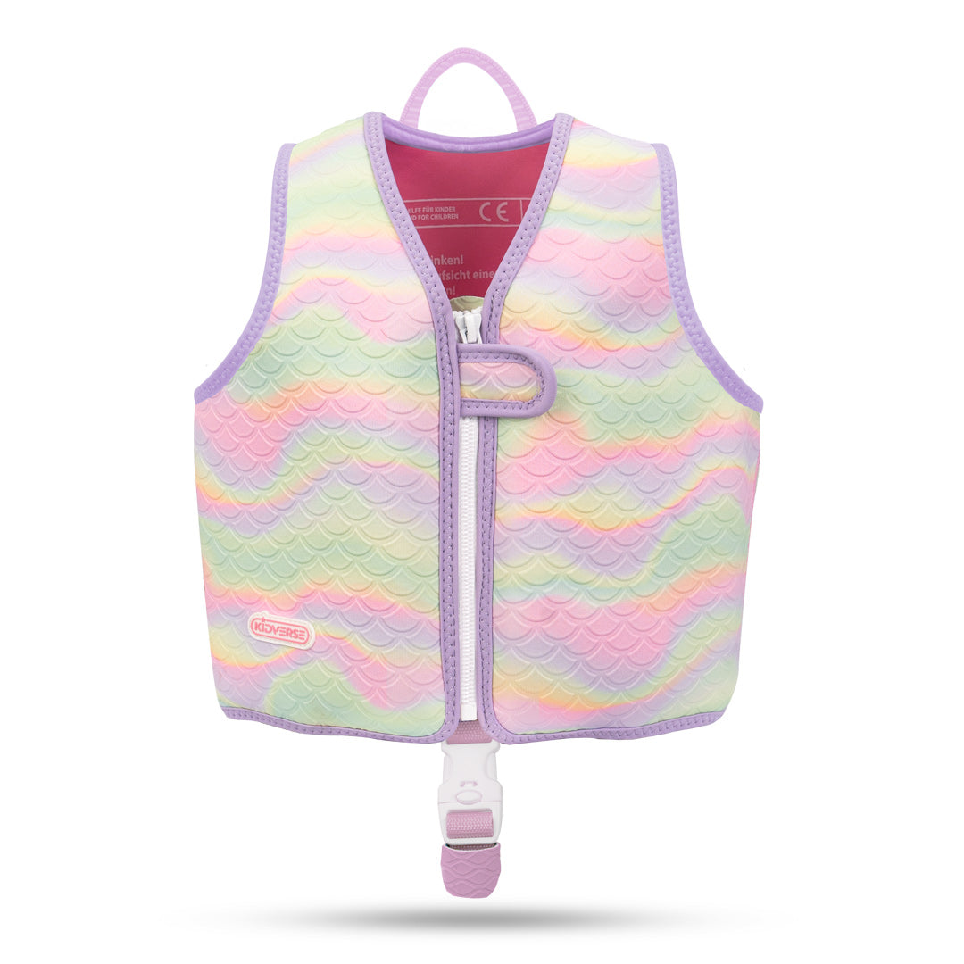Kinderschwimmweste für Mädchen von 1-6 Jahre in Lila Meerjungfrau