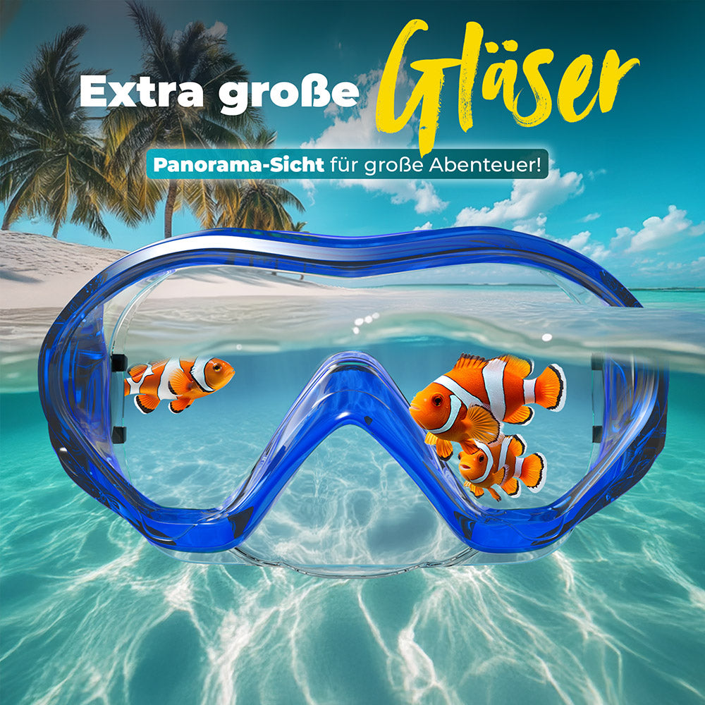 Kindertaucherbrille mit Strapband von 4-16 Jahre