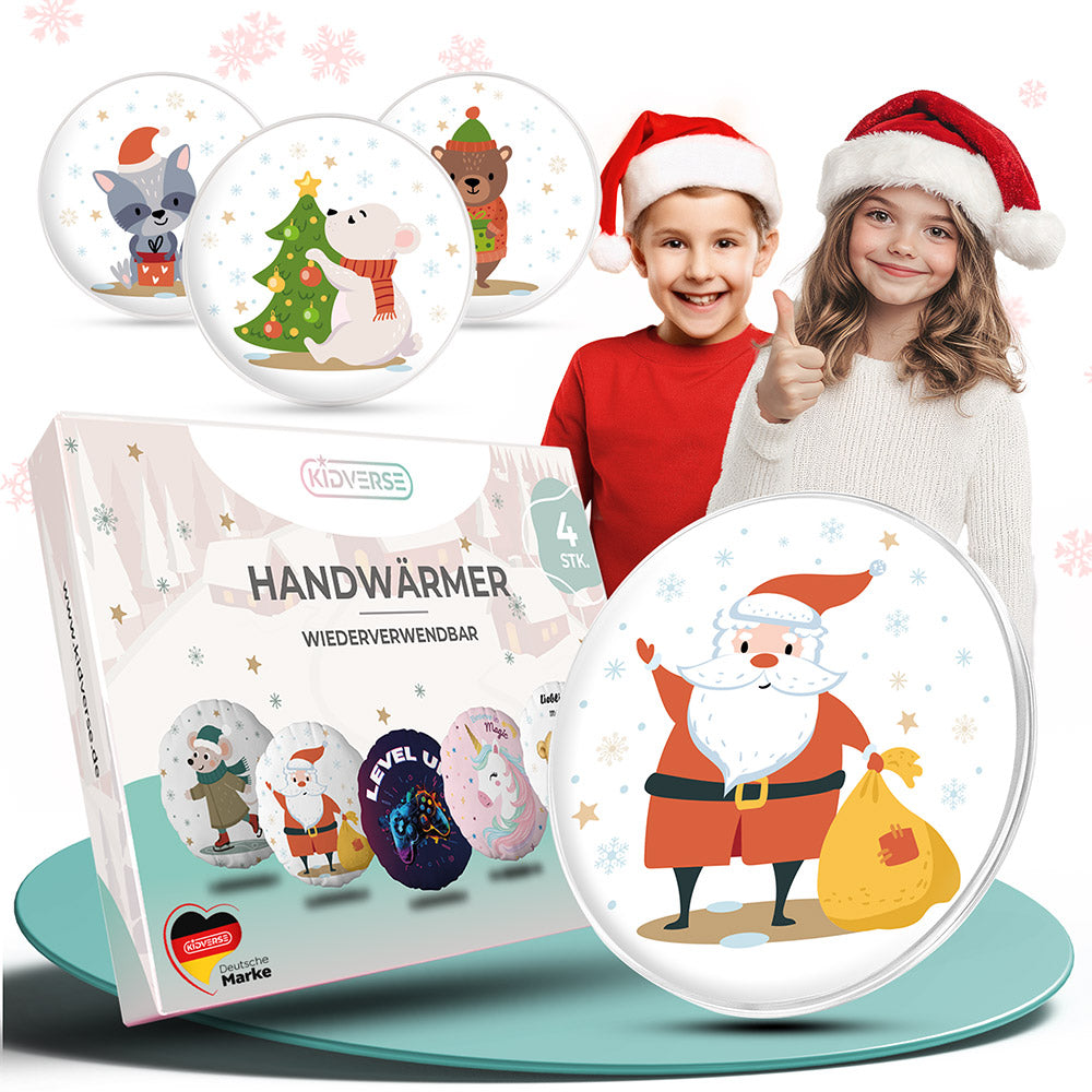 Wiederverwendbare Handwärmer für Kinder 4er Set