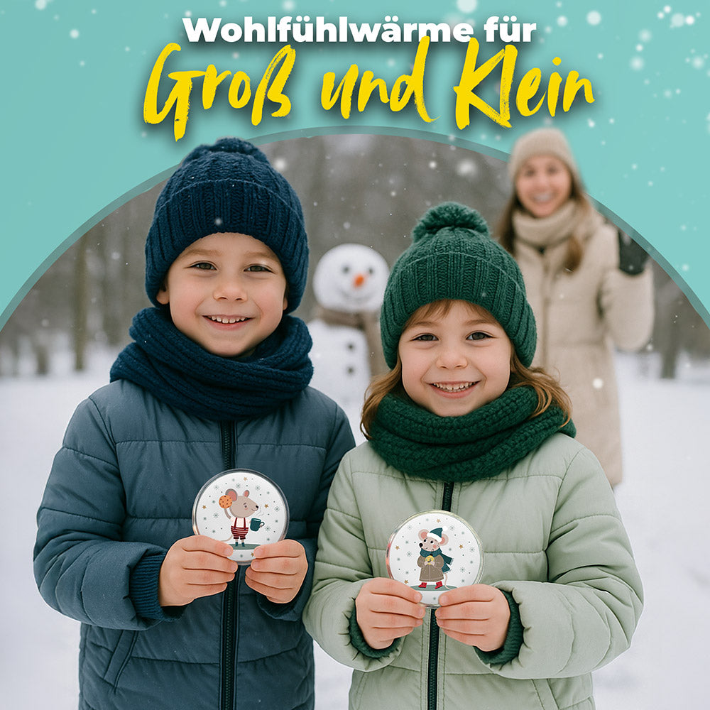 Wiederverwendbare Handwärmer für Kinder 4er Set