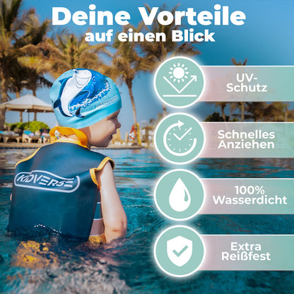 Kinder Badekappen für Jungen von 2 -12 Jahren