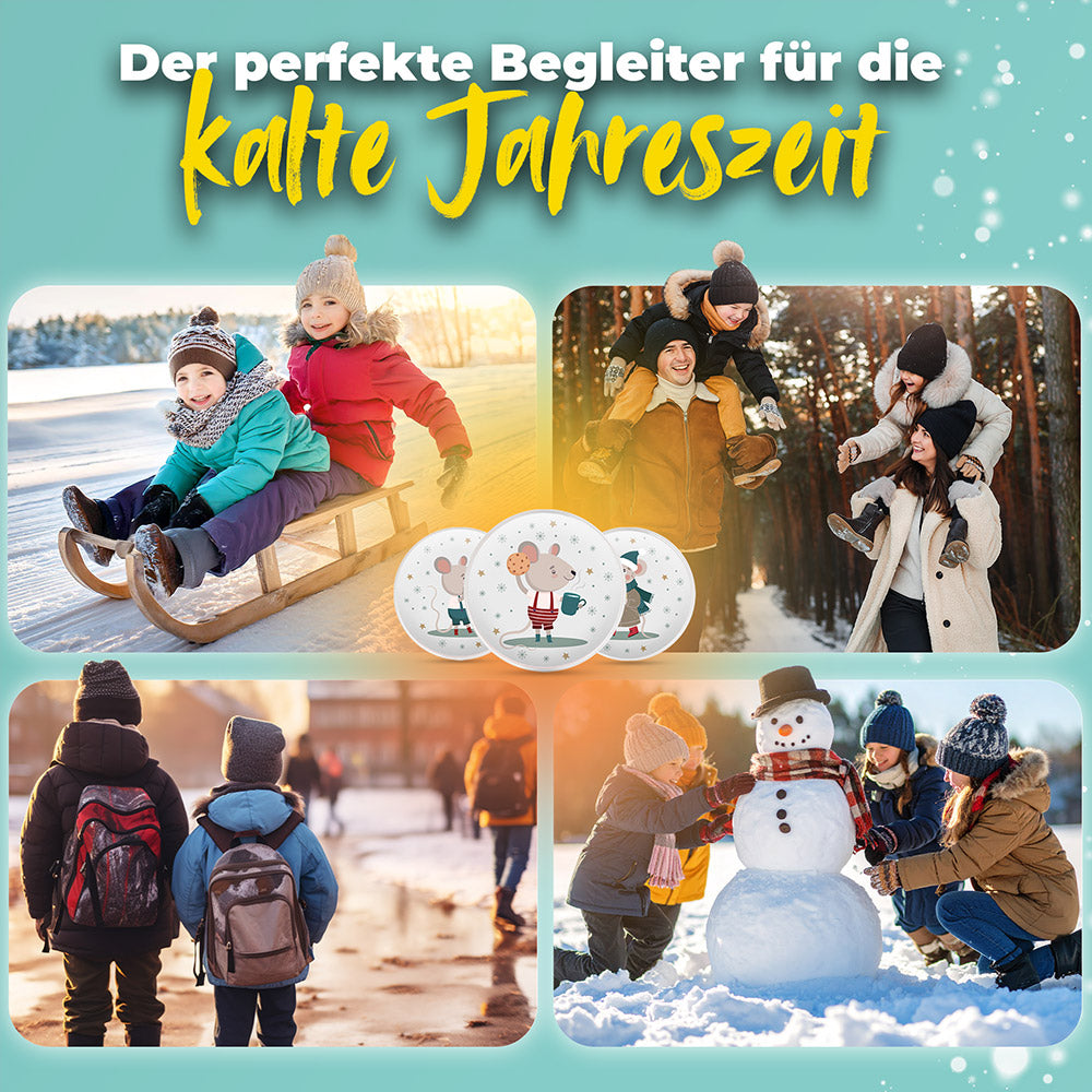 Wiederverwendbare Handwärmer für Kinder 4er Set