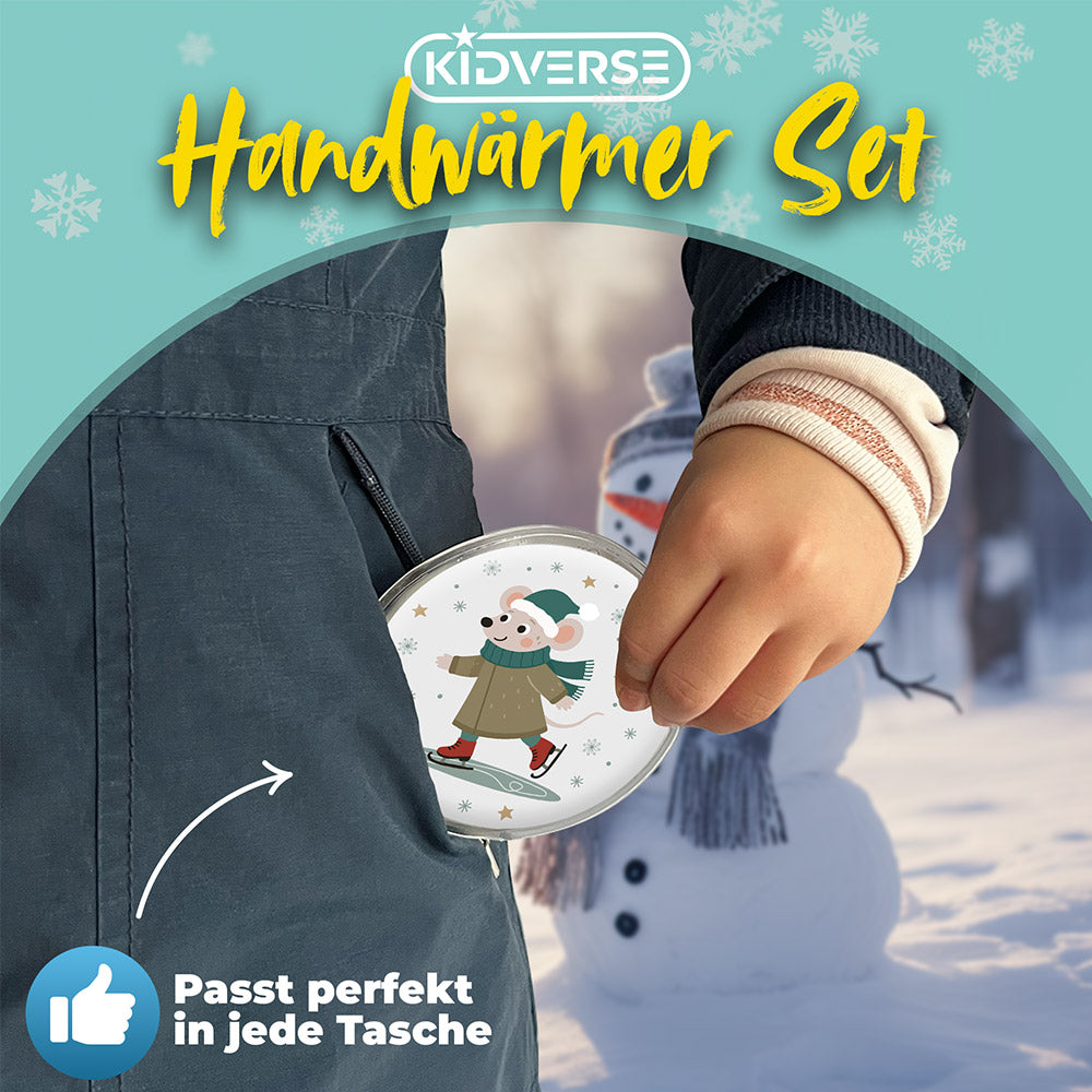 Wiederverwendbare Handwärmer für Kinder 4er Set