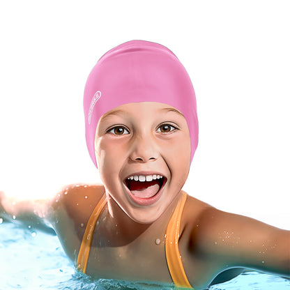 Kinderbadekappe für Mädchen in der Farbe Rosa