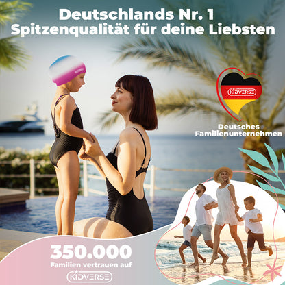 Kinderbadekappe für Mädchen lange Haare