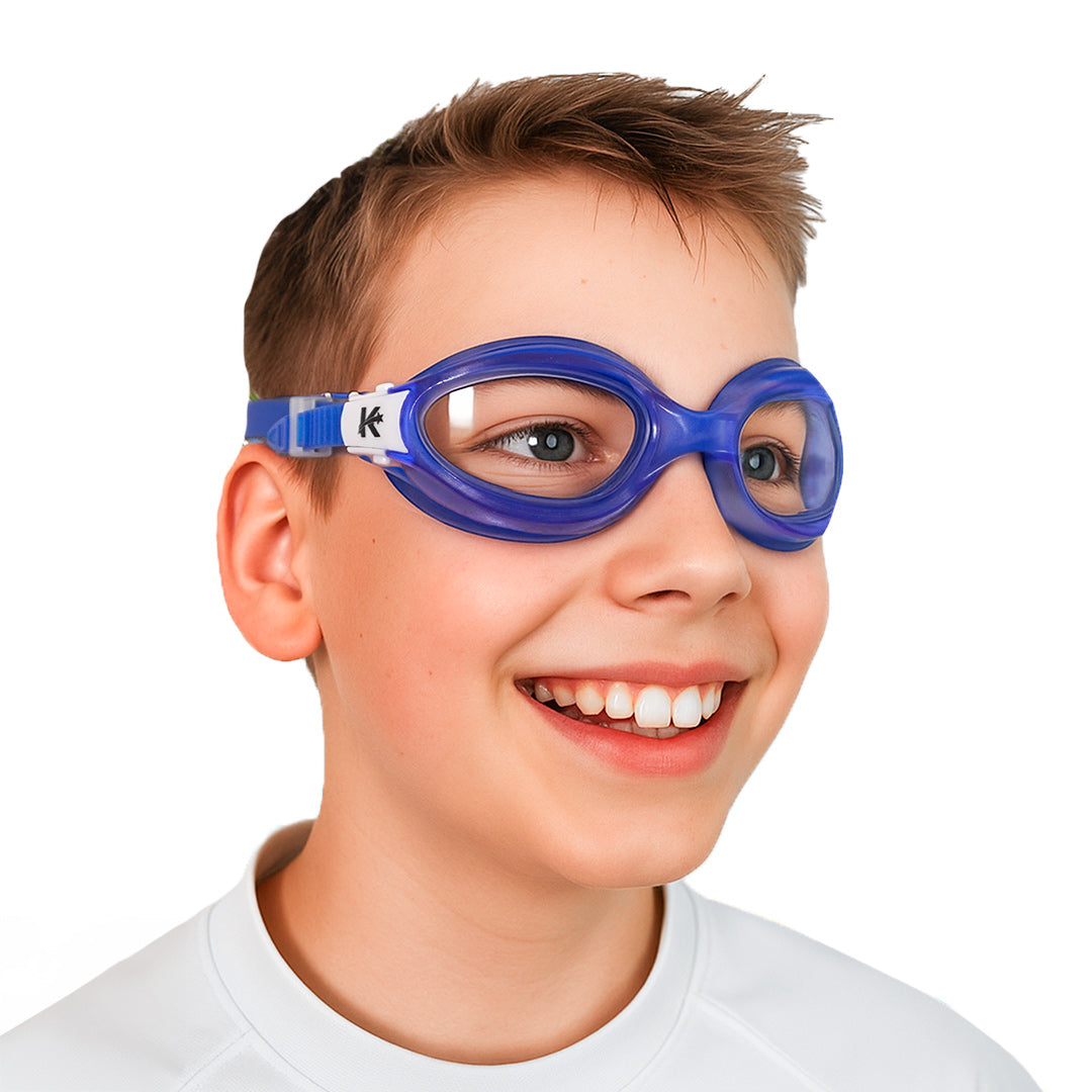 Kinderschwimmbrille bruchsicher in Blau