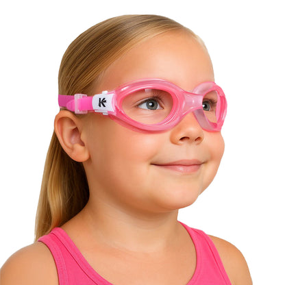 Kinderschwimmbrille bruchsicher in Rosa