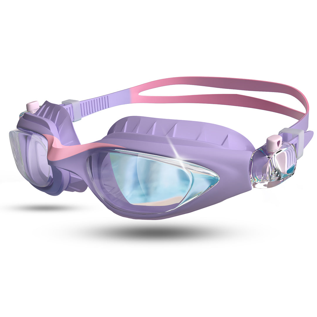 Schwimmbrille für Kinder von 3 bis 13 Jahren in lila pink