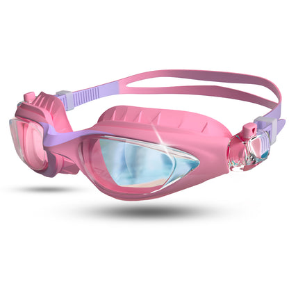 Schwimmbrille für Kinder von 3 bis 13 Jahren in pink lila