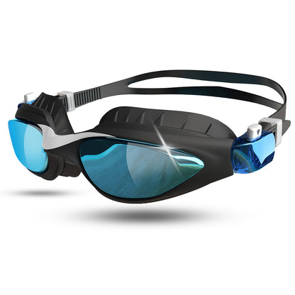 Schwimmbrille für Kinder von 3 bis 13 Jahren in schwarz blau