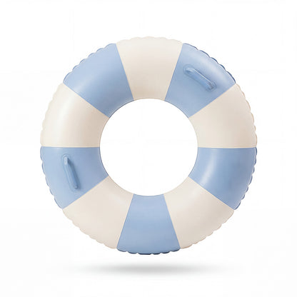 Aufblasbarer Kinder-Schwimmring im blau-weißen Streifen-Design