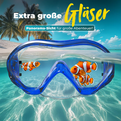 Kindertaucherbrille mit Strapband von 4-16 Jahre