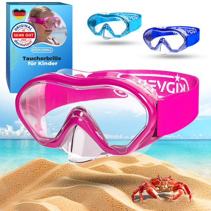 Taucherbrille mit Strapband in Pink