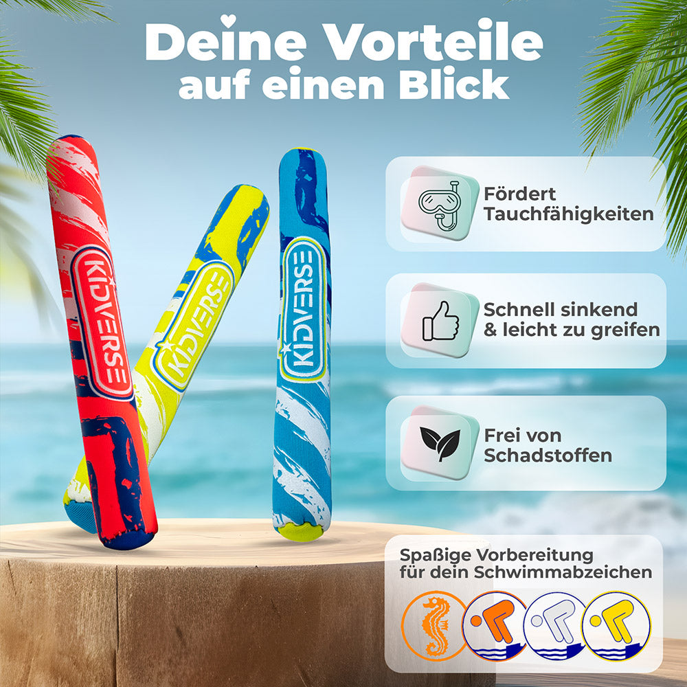 Tauchstäbe für Kinder 3er Set