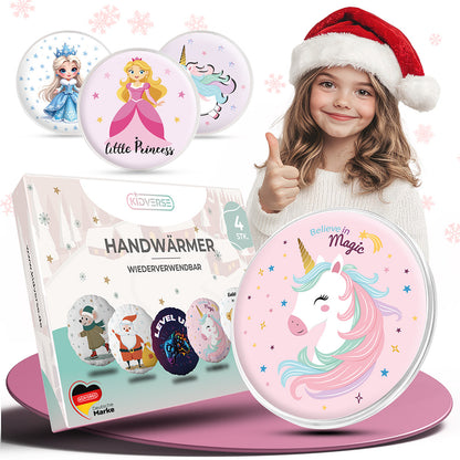 Wiederverwendbare Handwärmer für Kinder 4er Set