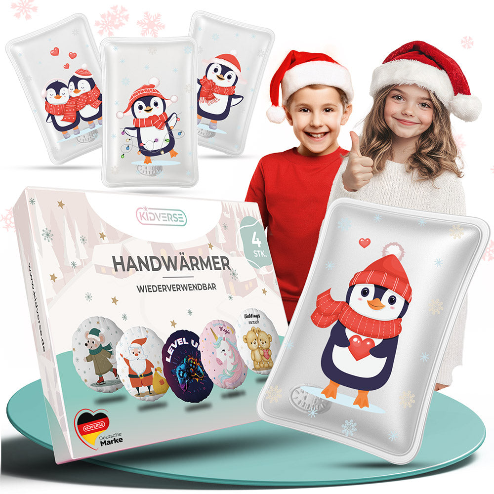 Wiederverwendbare Handwärmer für Kinder 4er Set