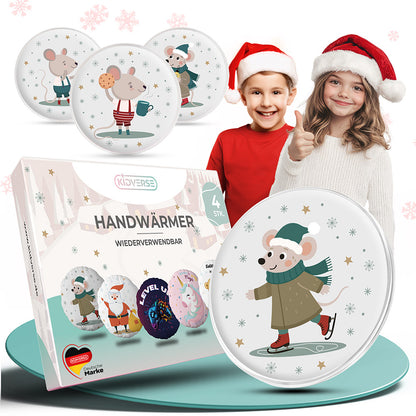 Wiederverwendbare Handwärmer für Kinder 4er Set
